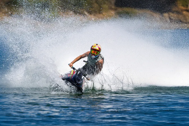 Jet skiing